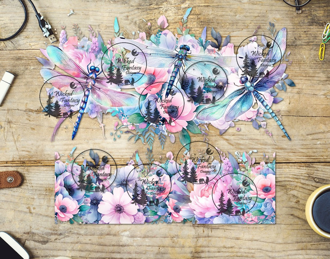 UVDTF Pastel Dragonfly 20oz 30oz 10"x10"