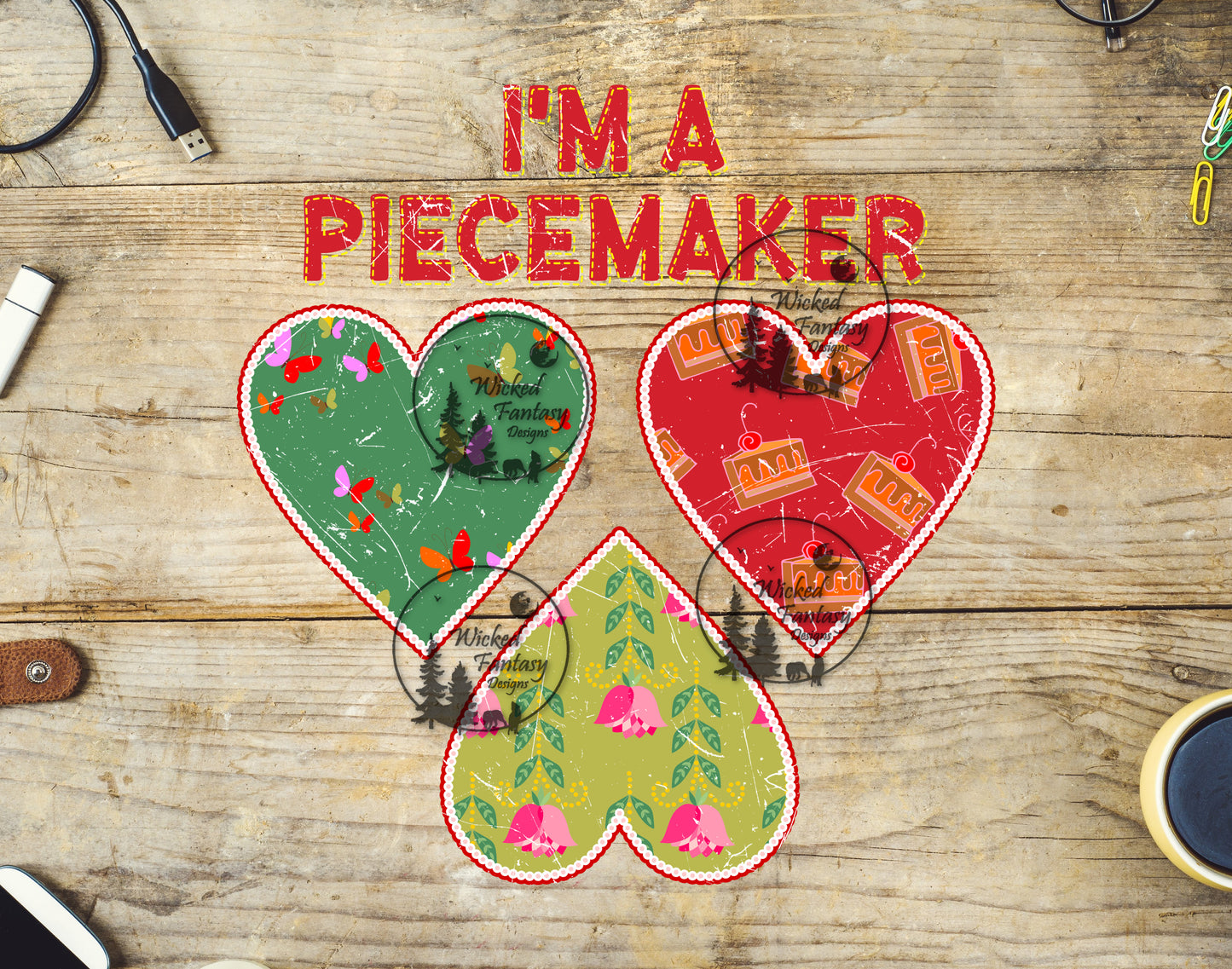 UVDTF I'm a Piecemaker Quilting Sewing