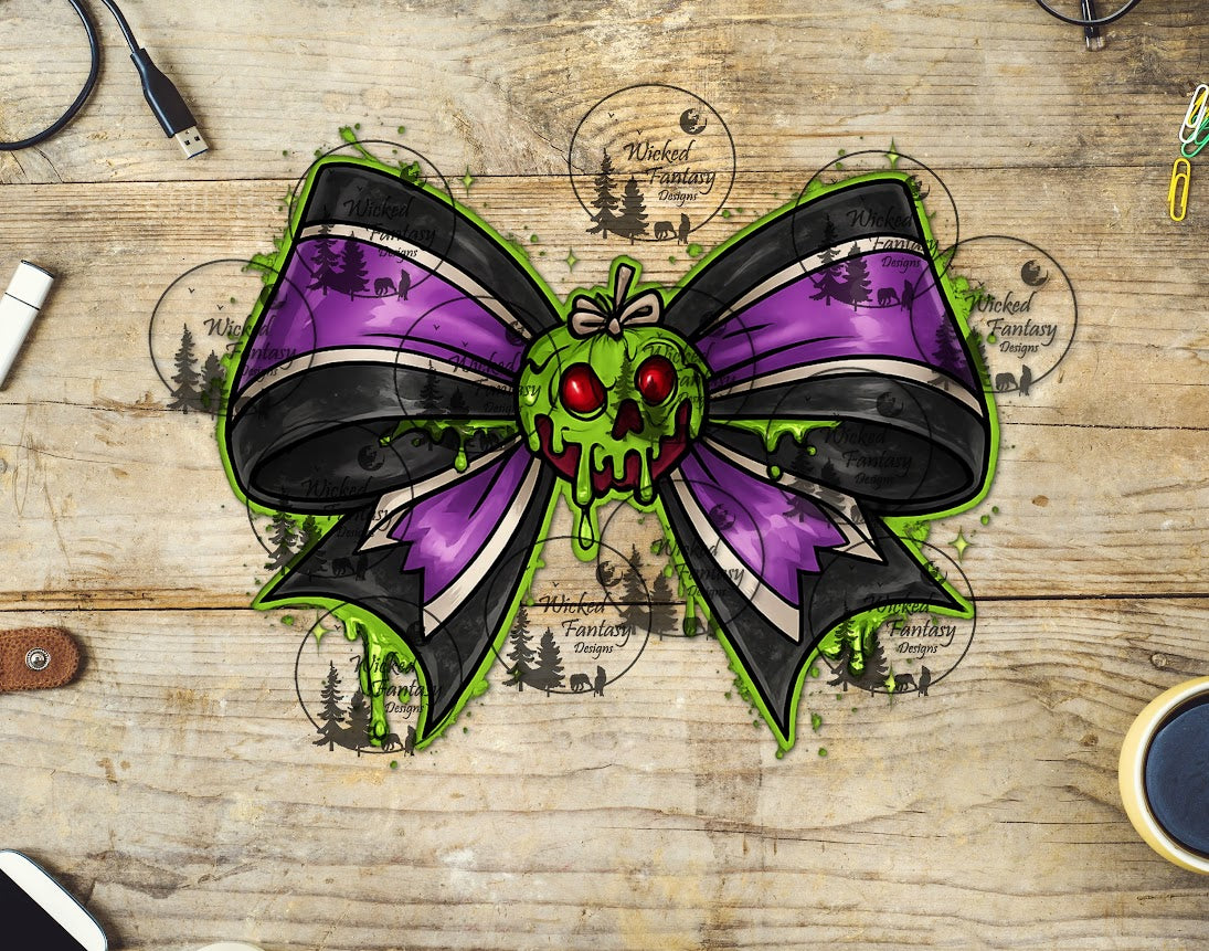 UVDTF Poison Apple Bow