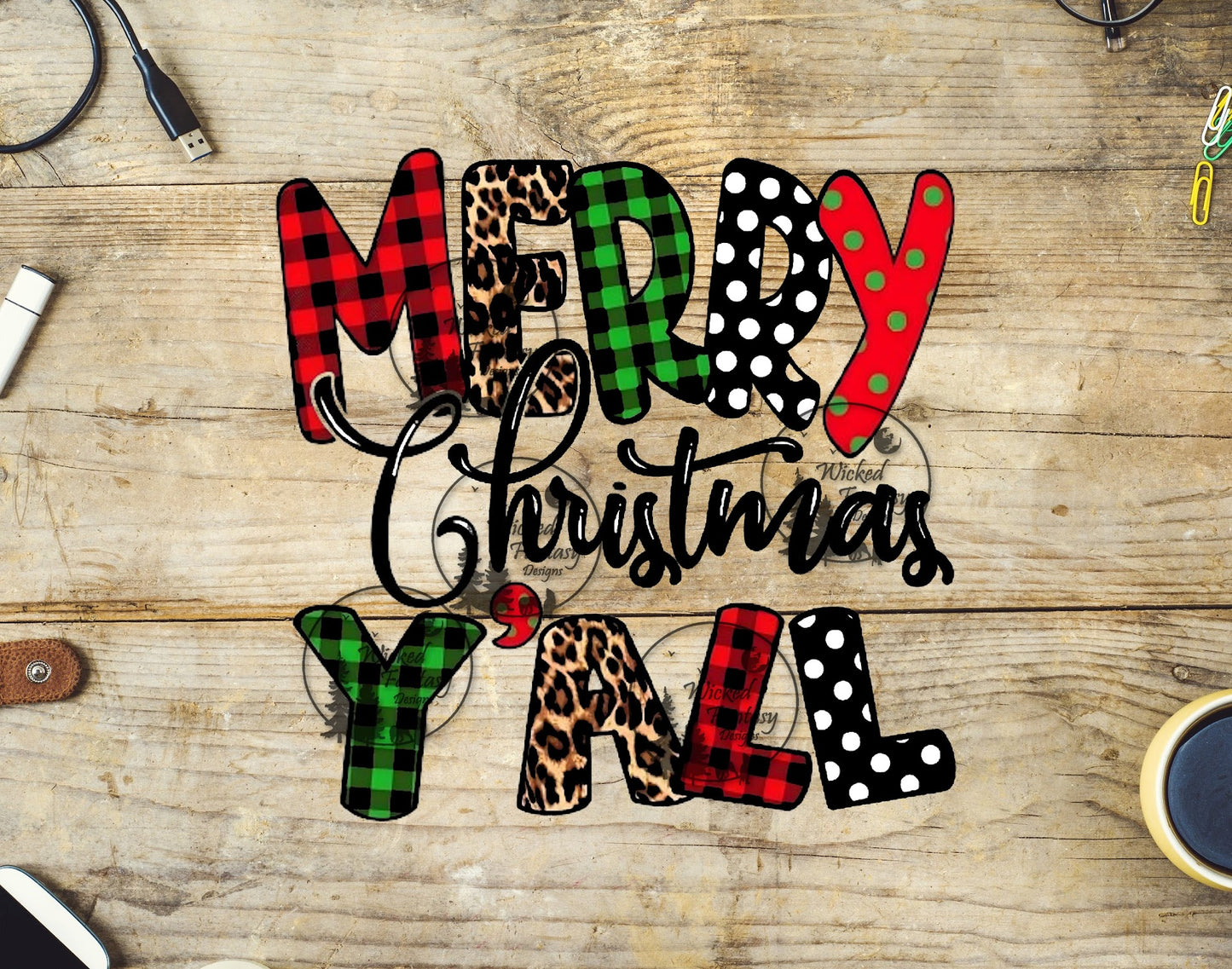 UVDTF Merry Christmas Y'All