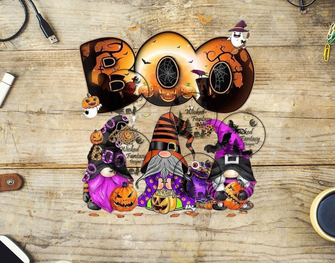 UVDTF Boo Halloween Gnomes