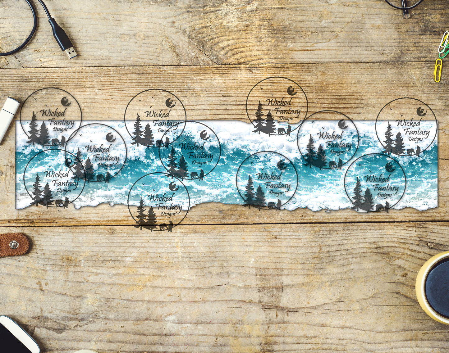 UVDTF Waves Border Element 11"