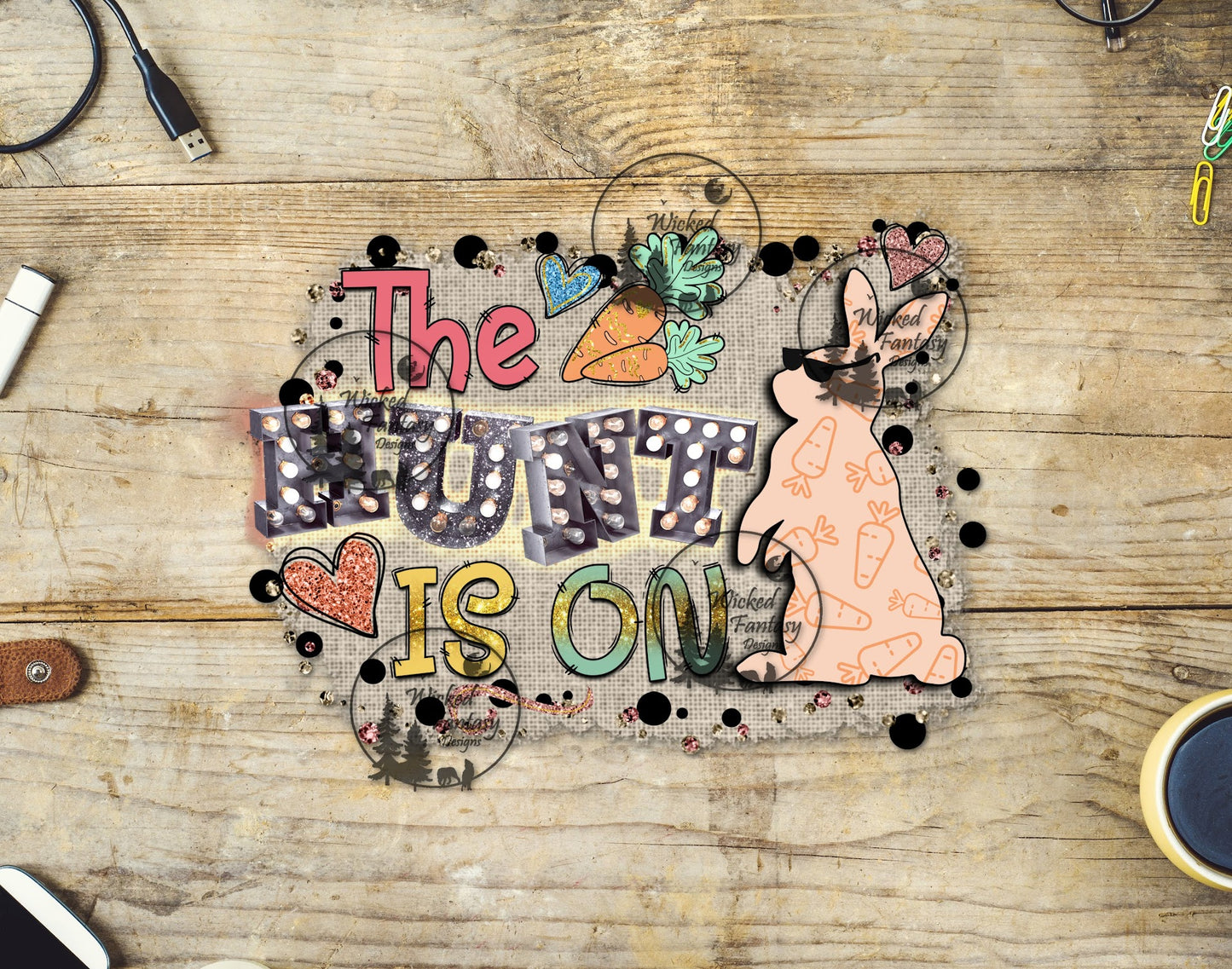 UVDTF The Hunt Is On Easter Bunny