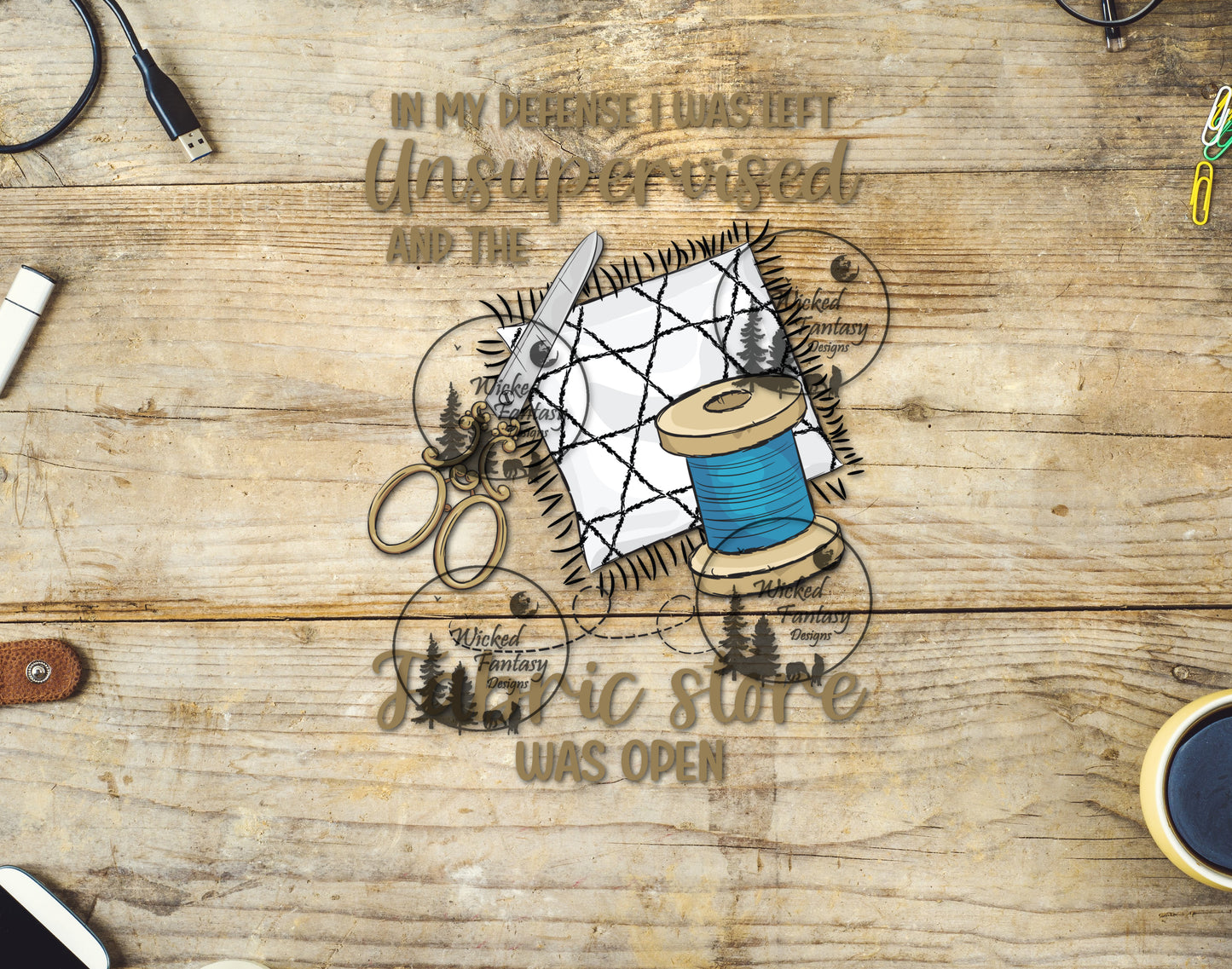 UVDTF Left Unsupervised at the Fabric Store