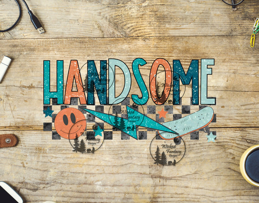 UVDTF Handsome Retro Style 16oz 40oz Tumbler Wrap Element