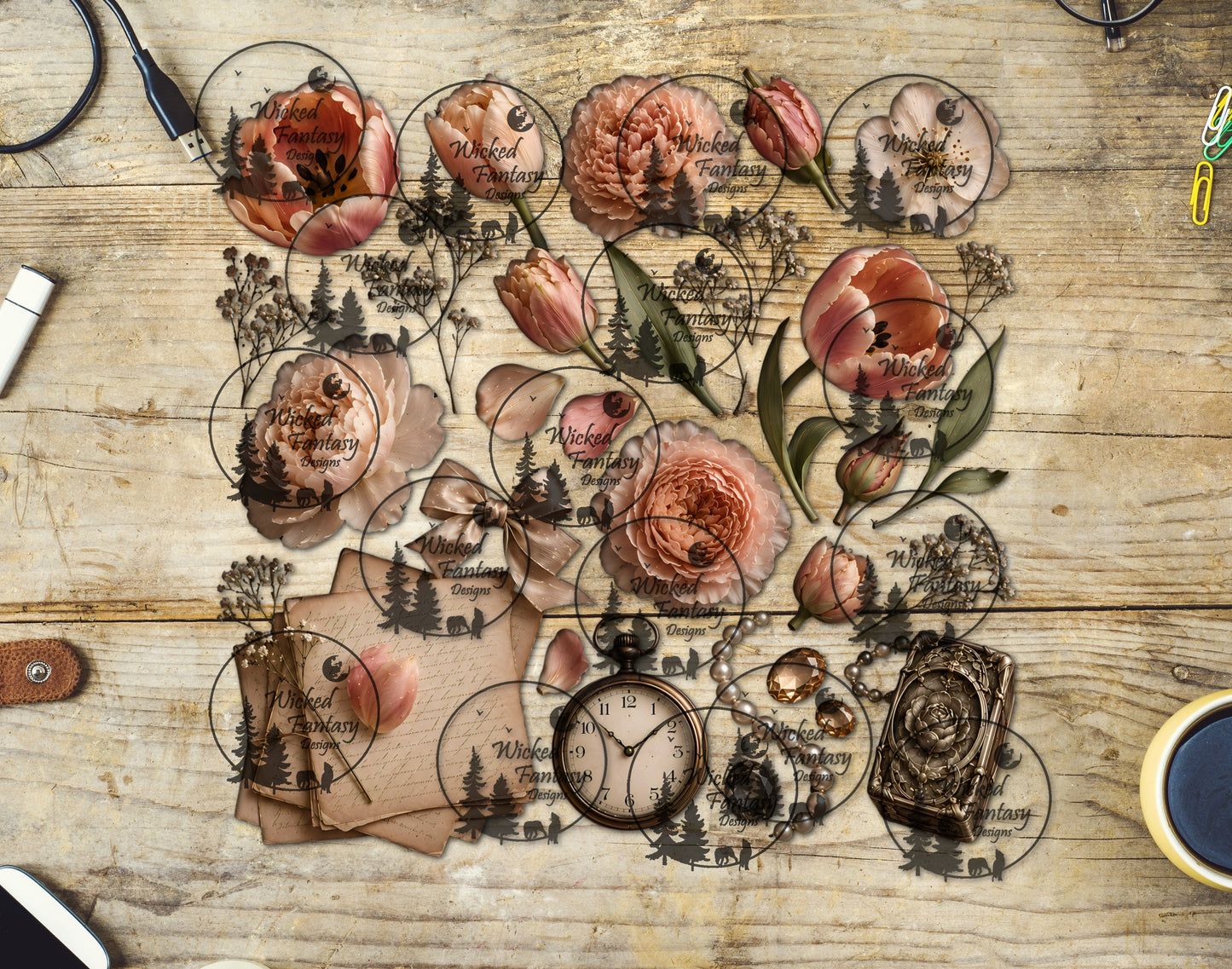 UVDTF Antique Romance Element Sheet