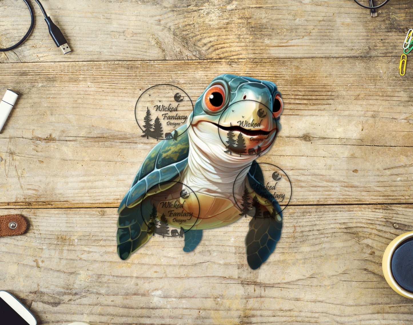 UVDTF Cartoon Seaturtle