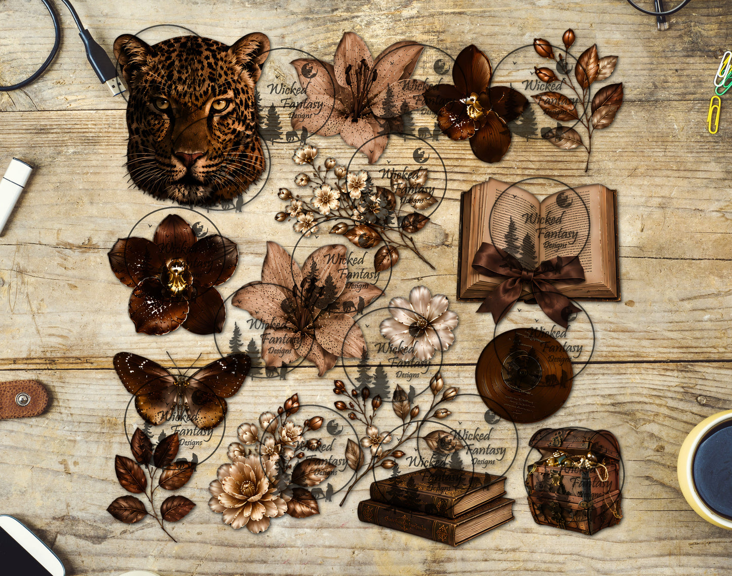 UVDTF Feral Elegance 11x11" Element Sheet