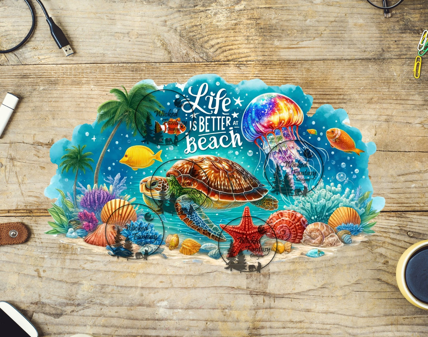 UVDTF Life is Better at the Beach
