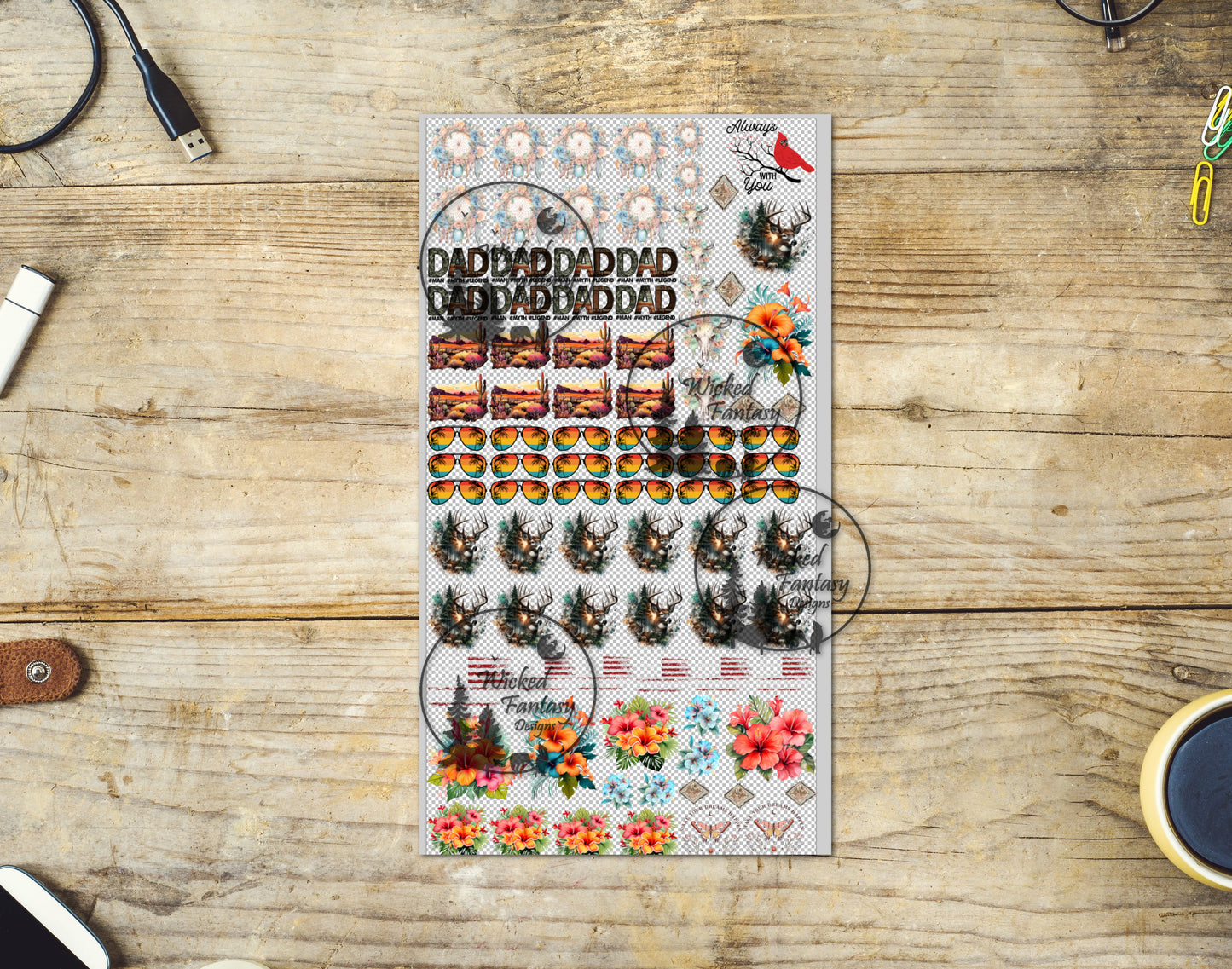 UVDTF Custom Printing - Gang Sheet - Use Our Gang Sheet Builder