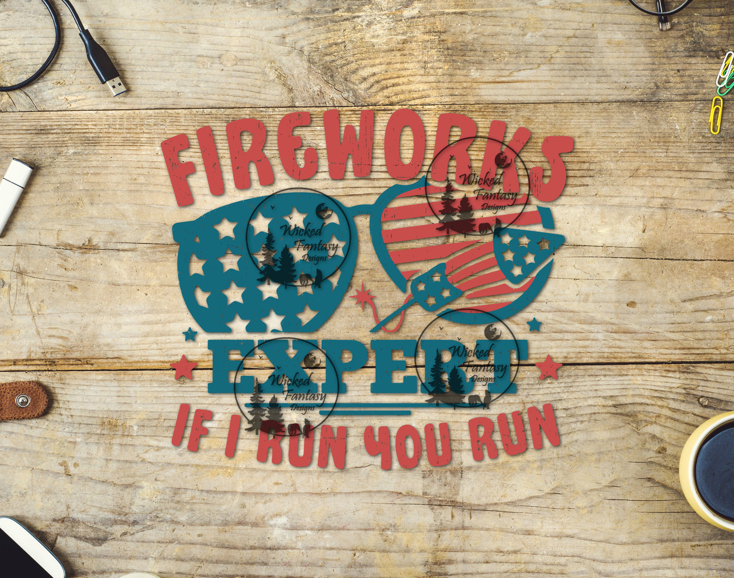 UVDTF Fireworks Expert If I Run You Run