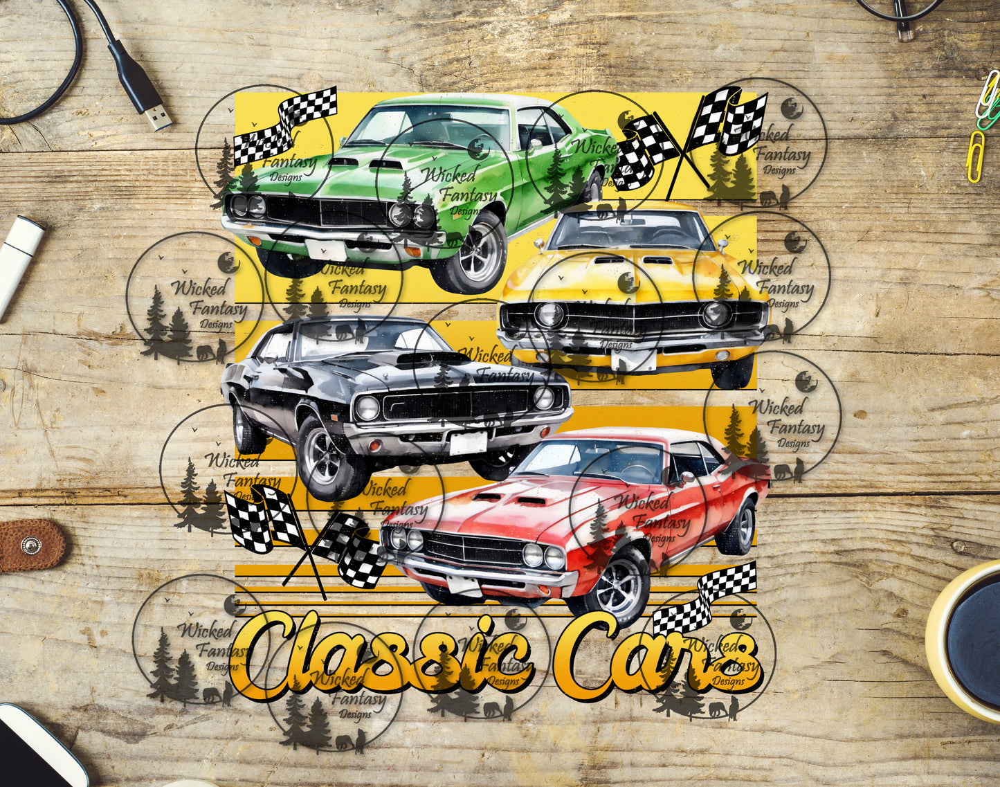 UVDTF Classic Cars