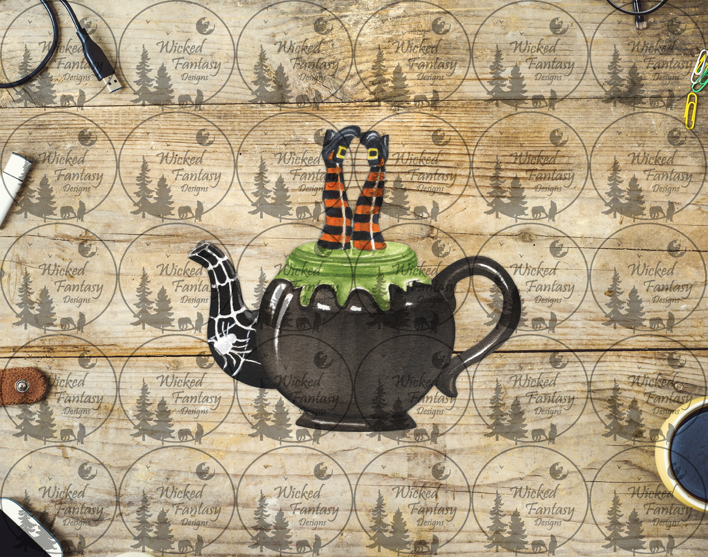 UVDTF Spooky Tea Pot