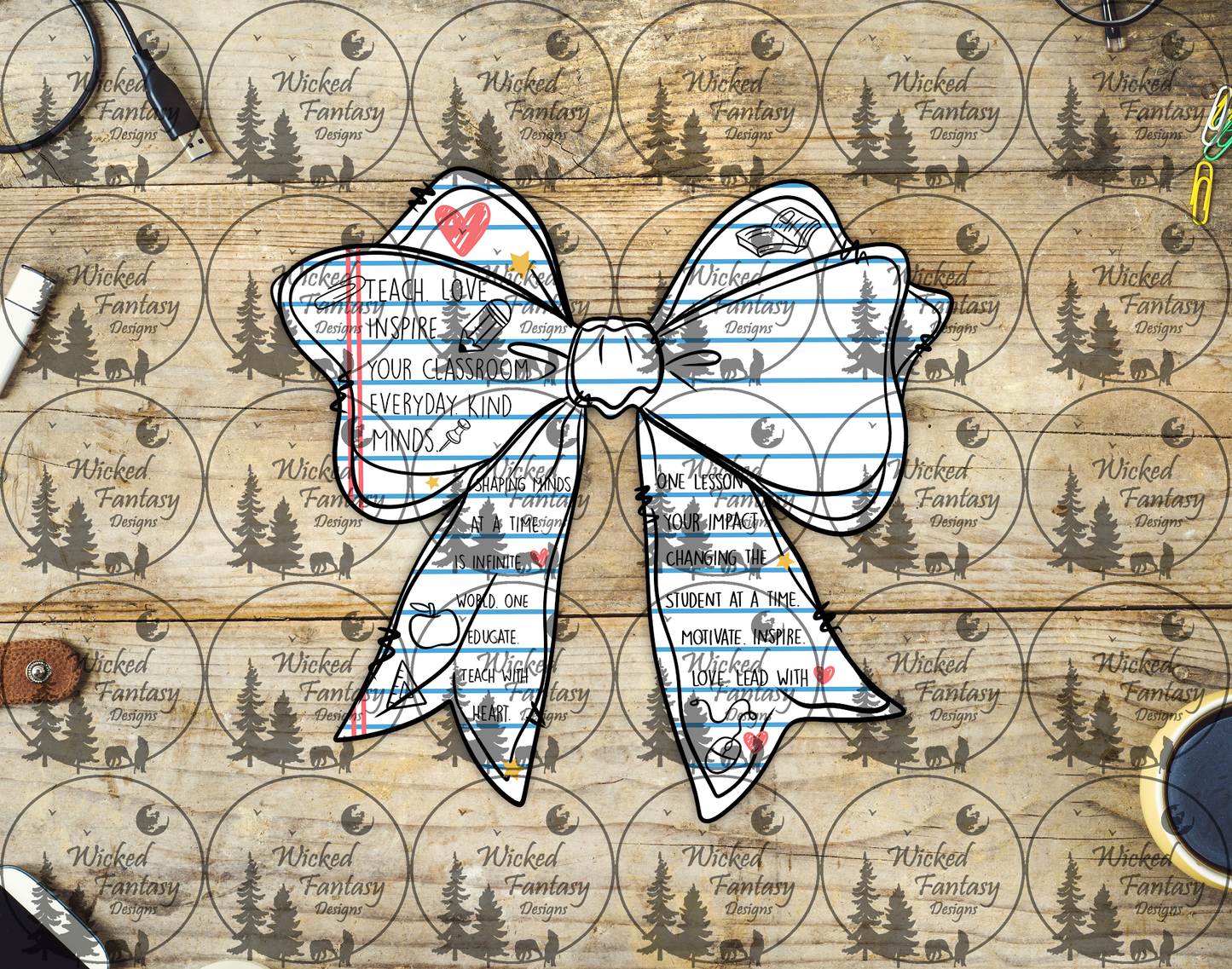 UVDTF Teach Love Inspire Bow