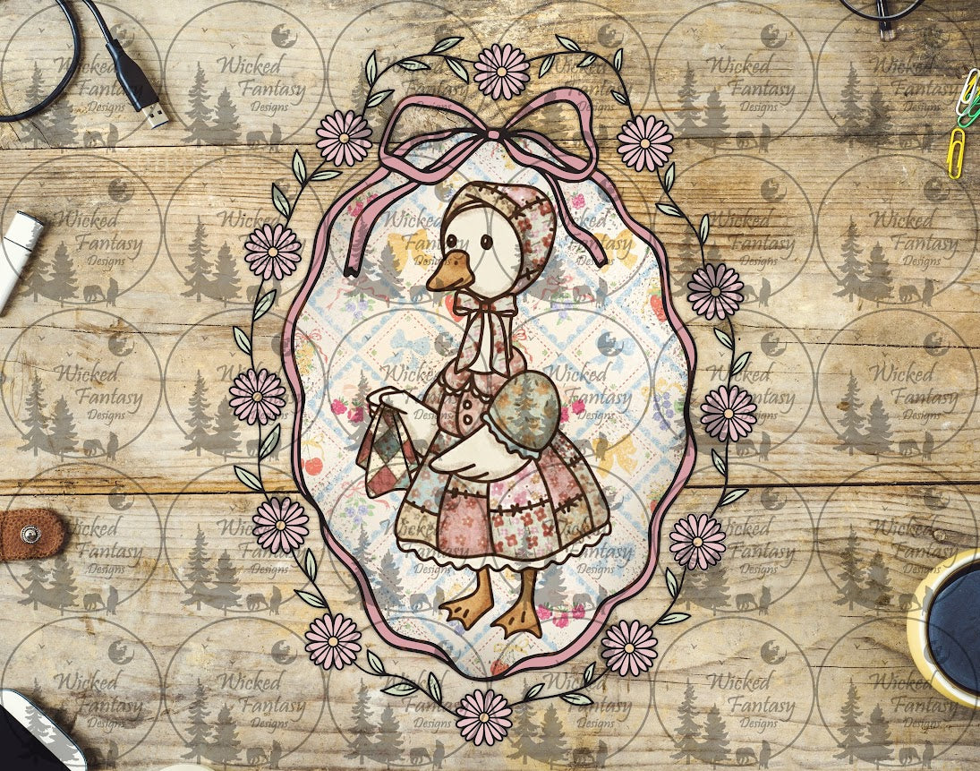 UVDTF Heirloom Spring Patchwork Goose