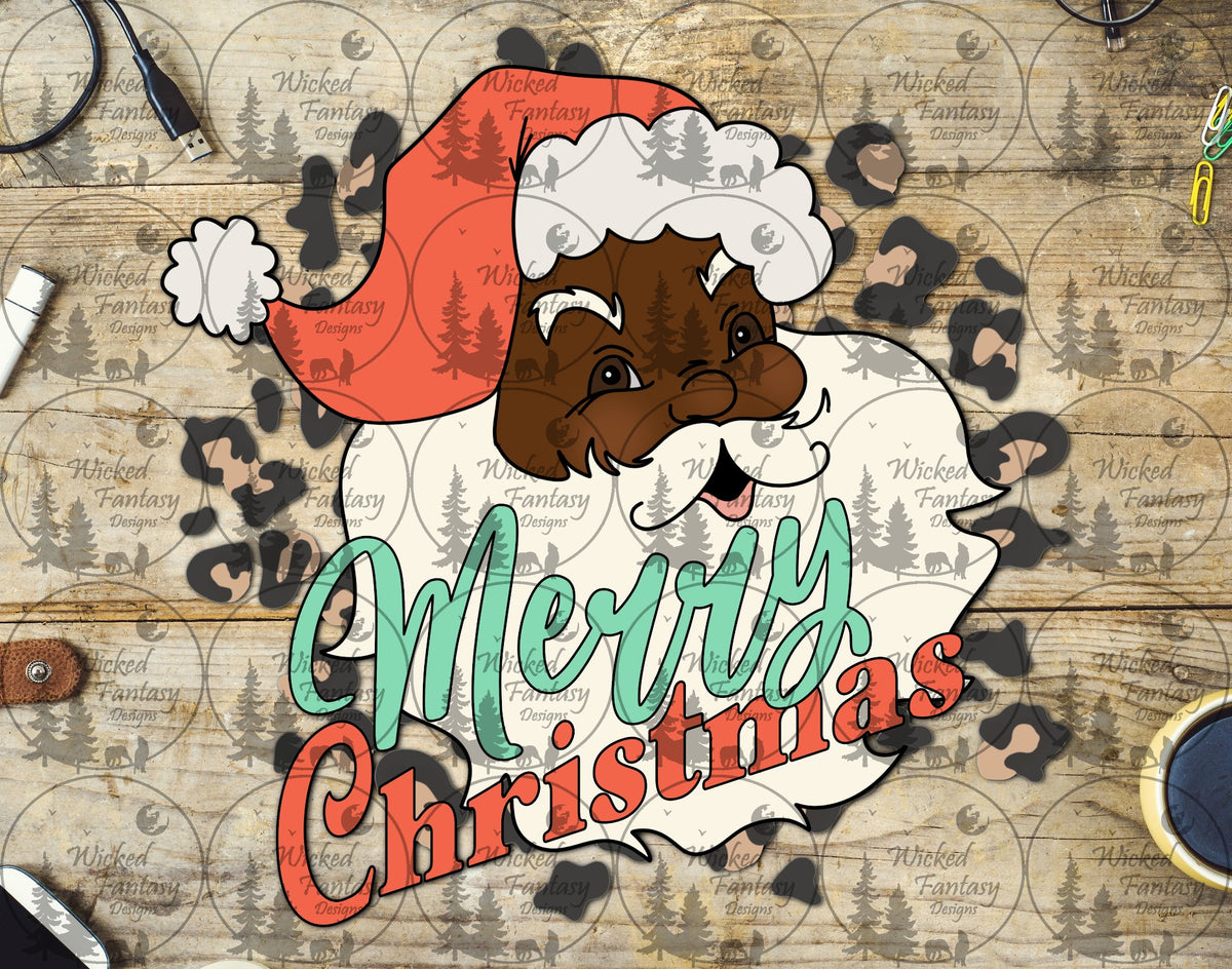UVDTF Merry Christmas Brown