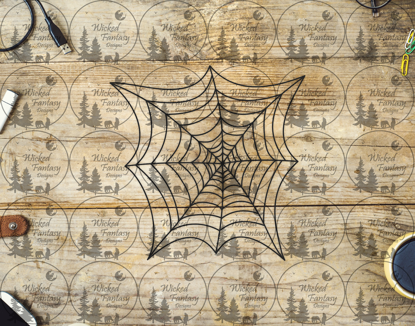 UVDTF Distorted Spider Web