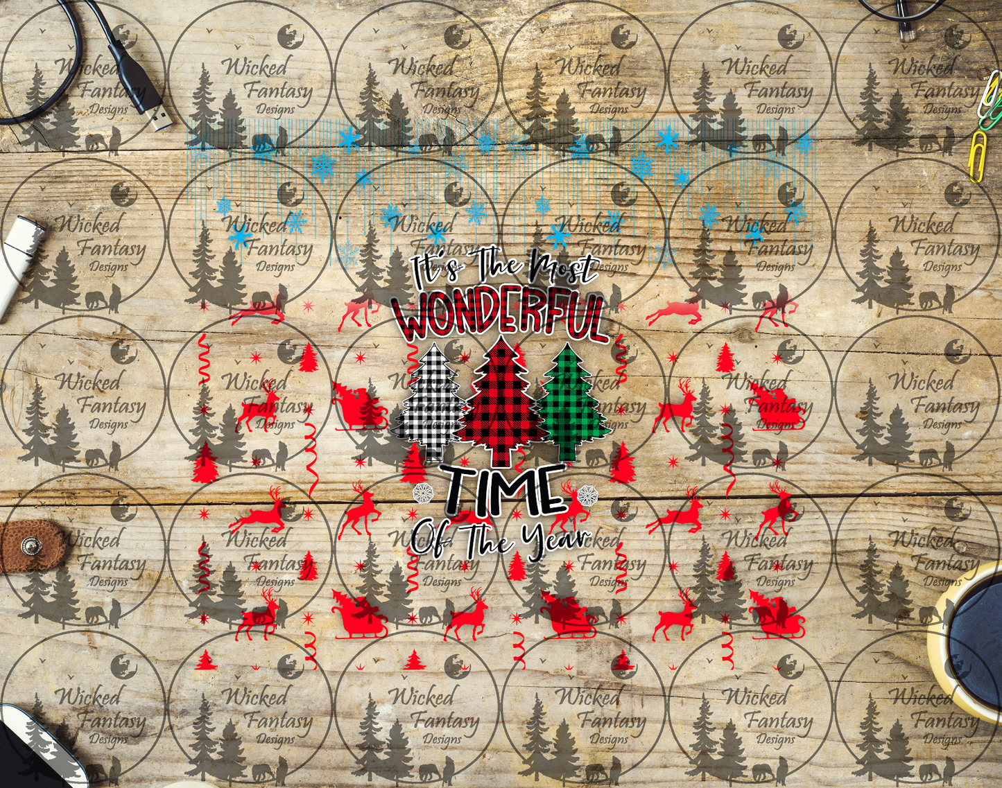 UVDTF Its The Most Wonderful Time of the Year 20oz 30oz 10"x10" Element