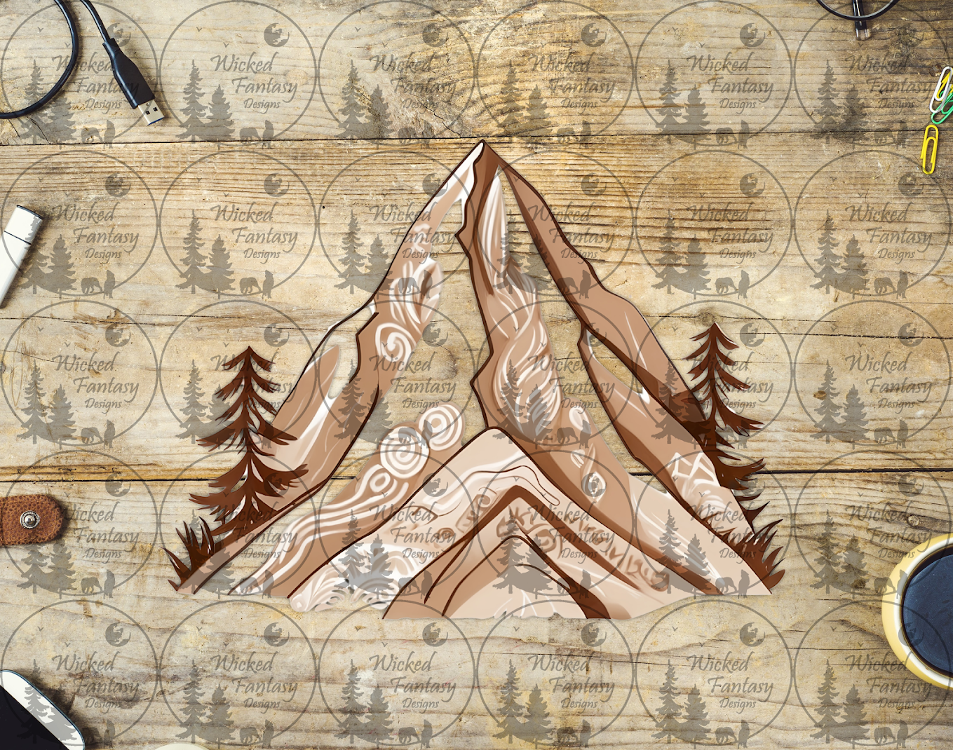 UVDTF Tan Mountain Peak