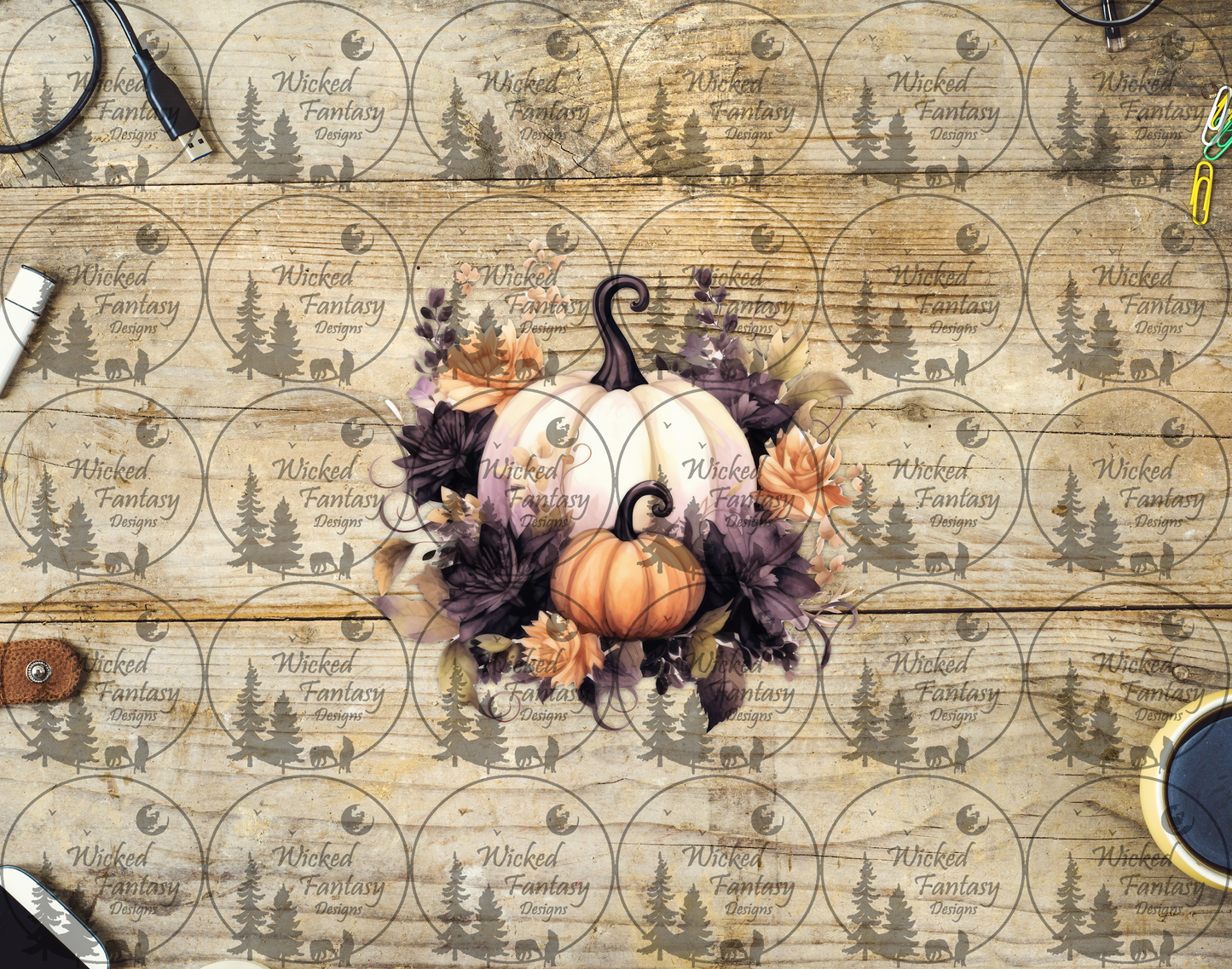 UVDTF Pumpkins and Florals