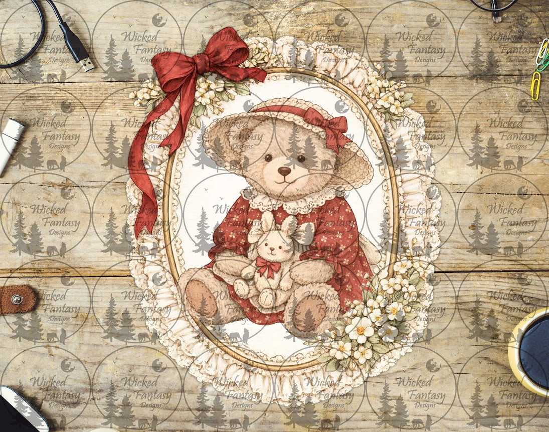 UVDTF Heirloom Nursery Teddy Bear