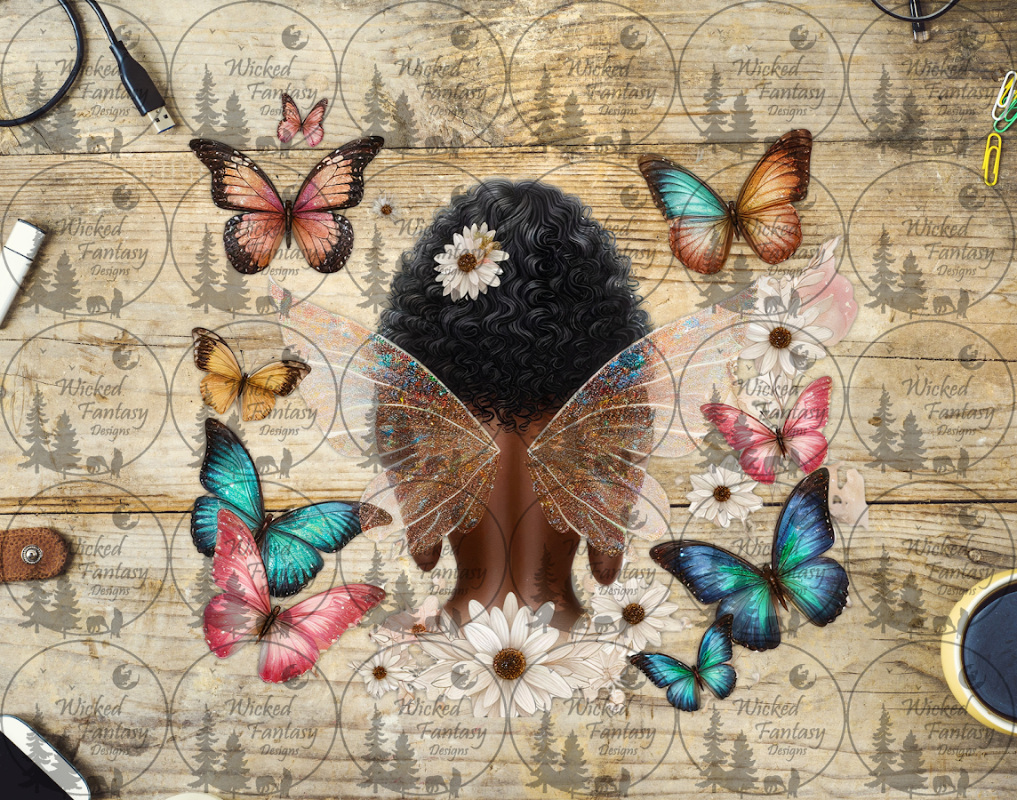 UVDTF Faerie with Butterflies – Wicked Fantasy Designs