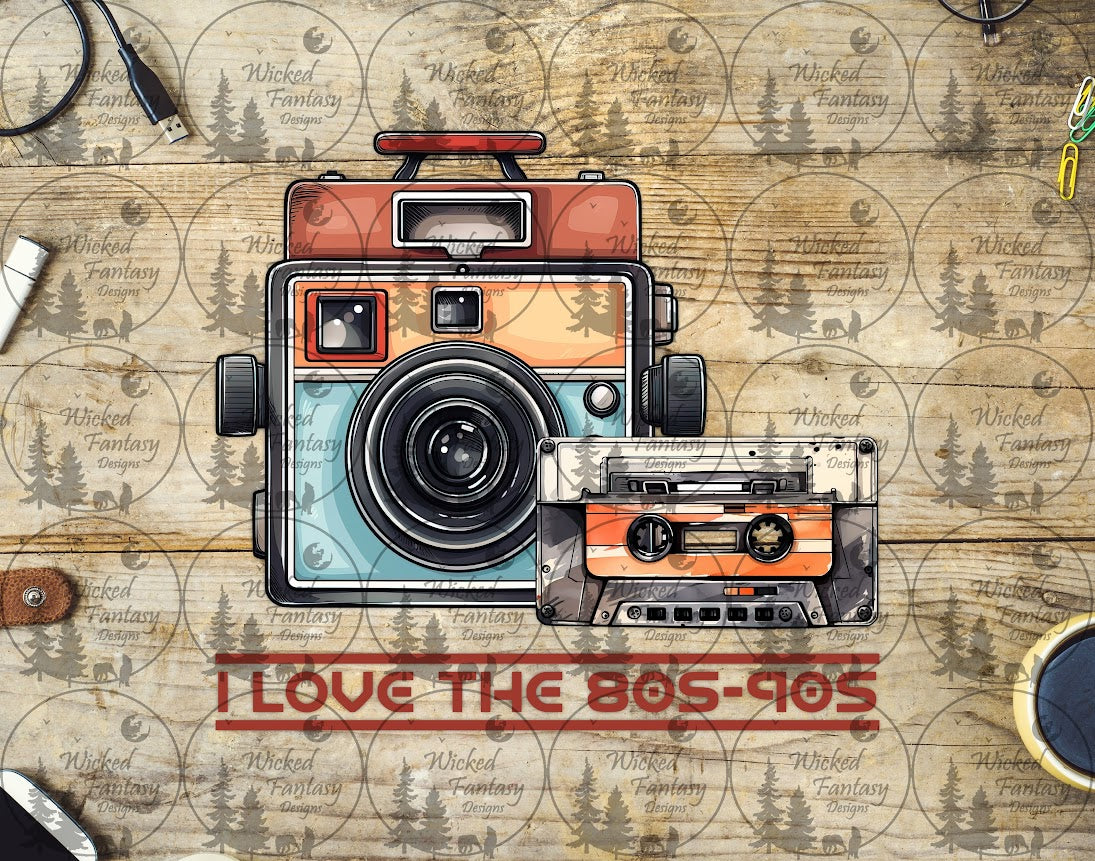 UVDTF Camera and Cassette Tape