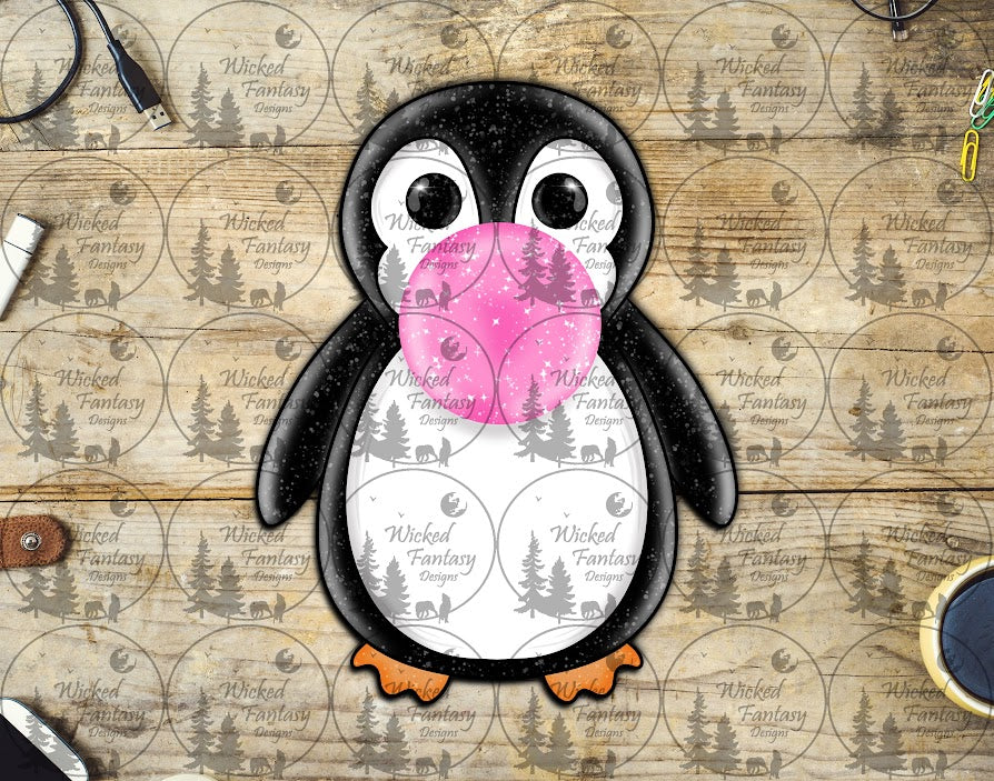 UVDTF Bubble Blowing Penguin
