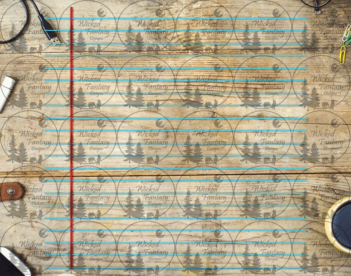 UVDTF Notebook Paper 20oz 30oz 10"x10"