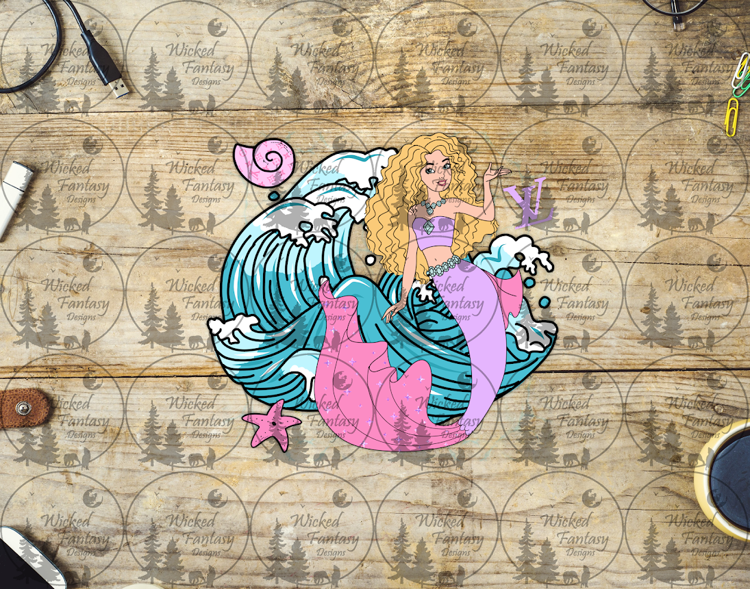 UVDTF Pink Mermaid – Wicked Fantasy Designs
