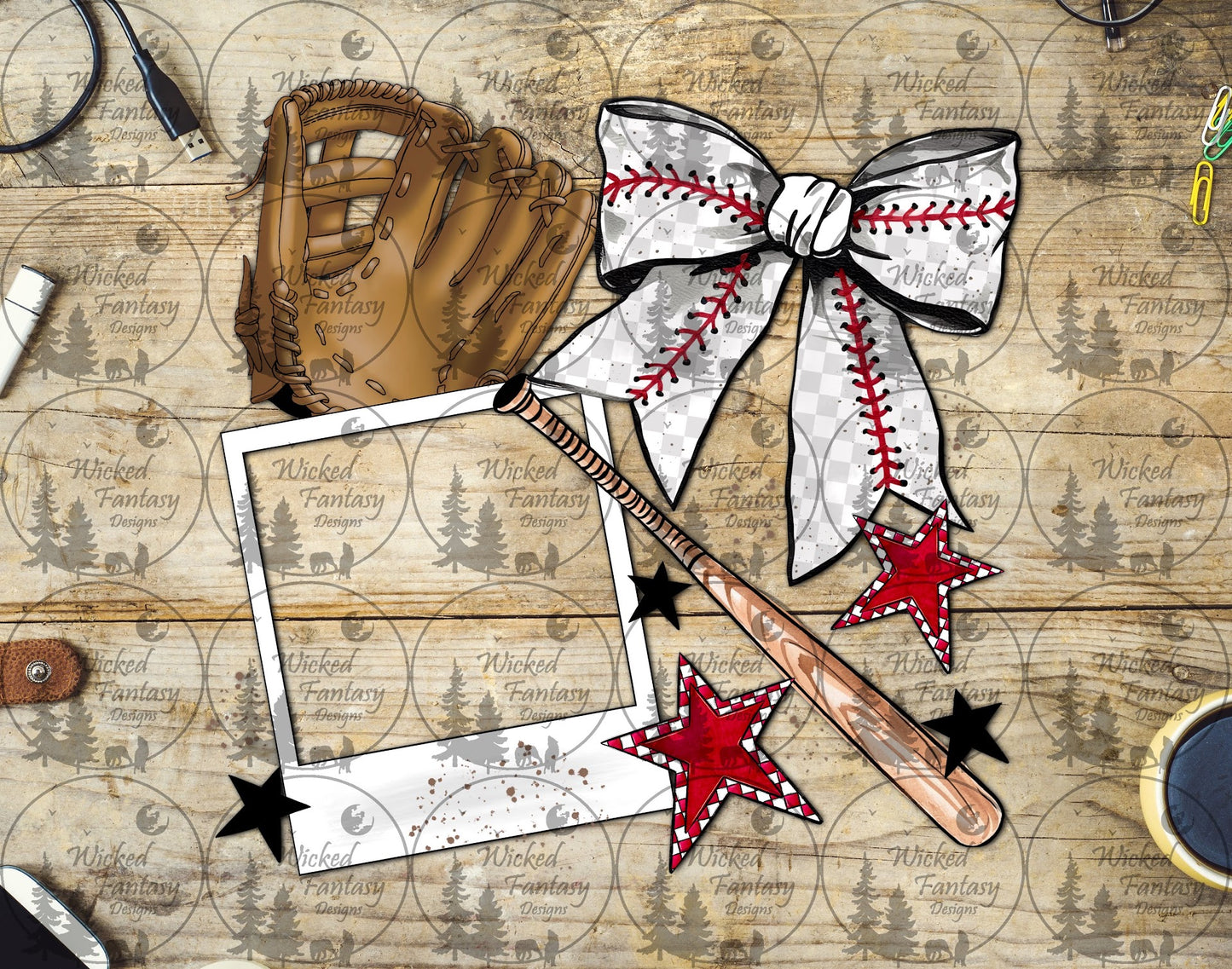 UVDTF Baseball Frame