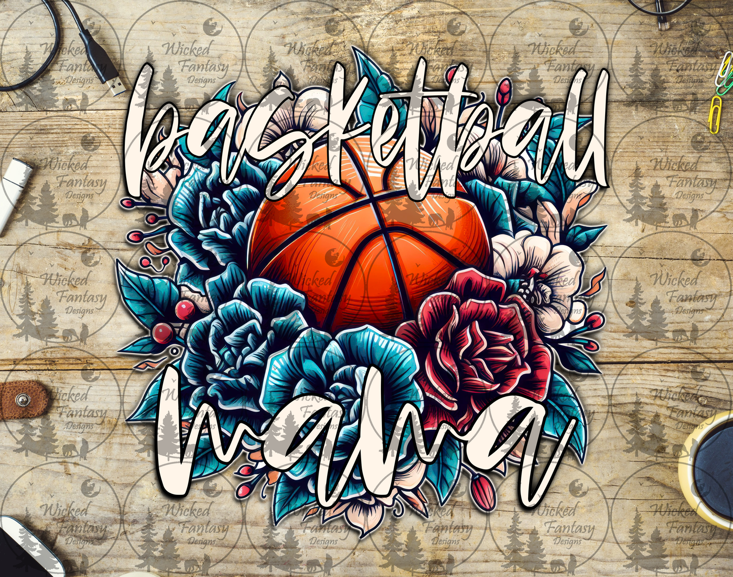 UVDTF Basketball Mama Floral