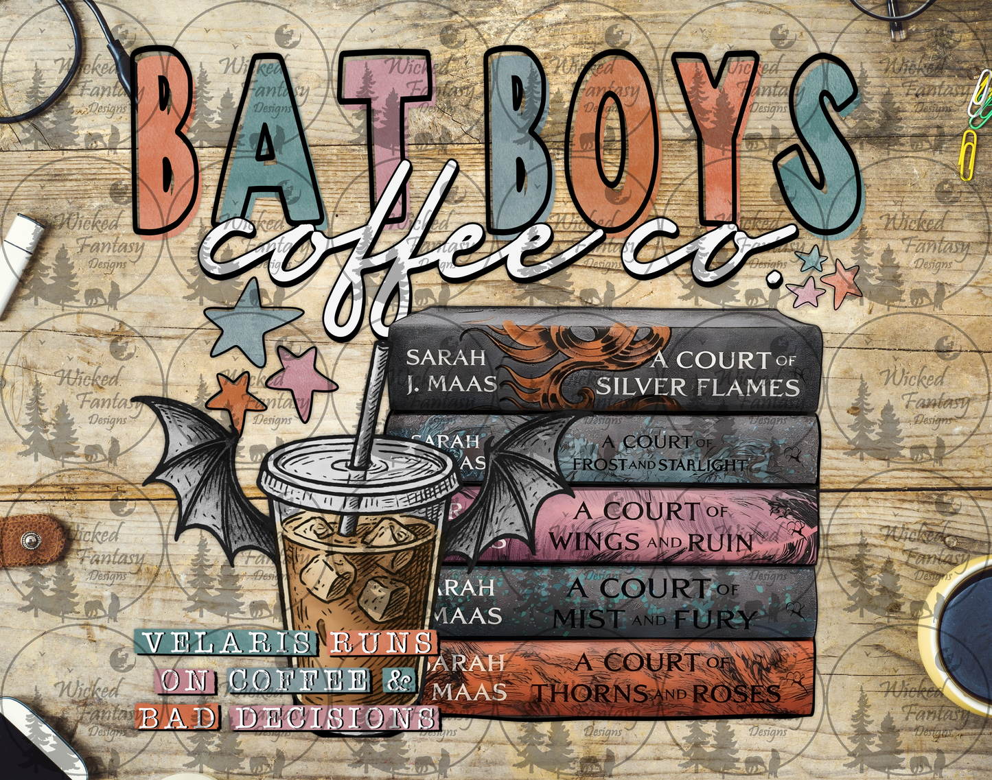 UVDTF Bat Boys Coffee Co