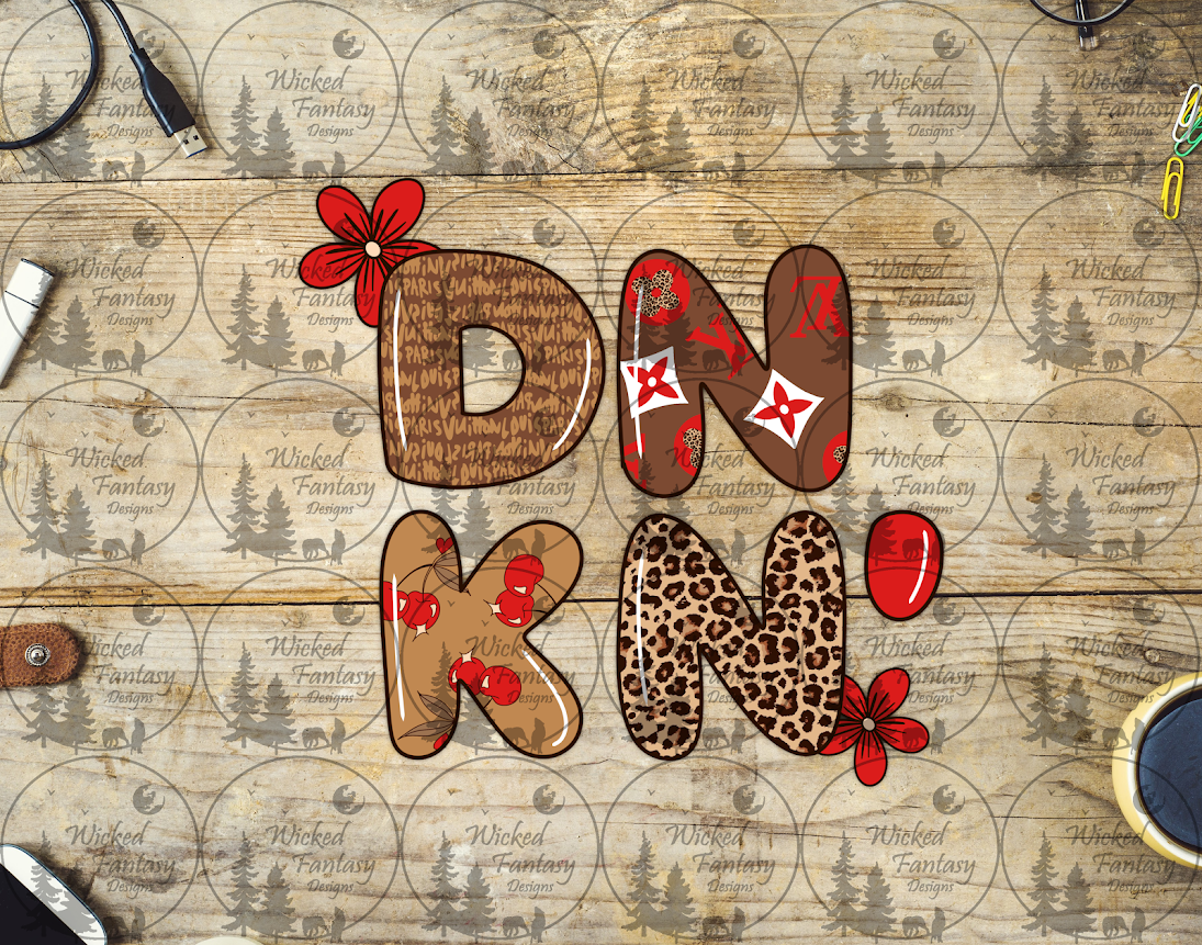 UVDTF DNKN Red and Leopard