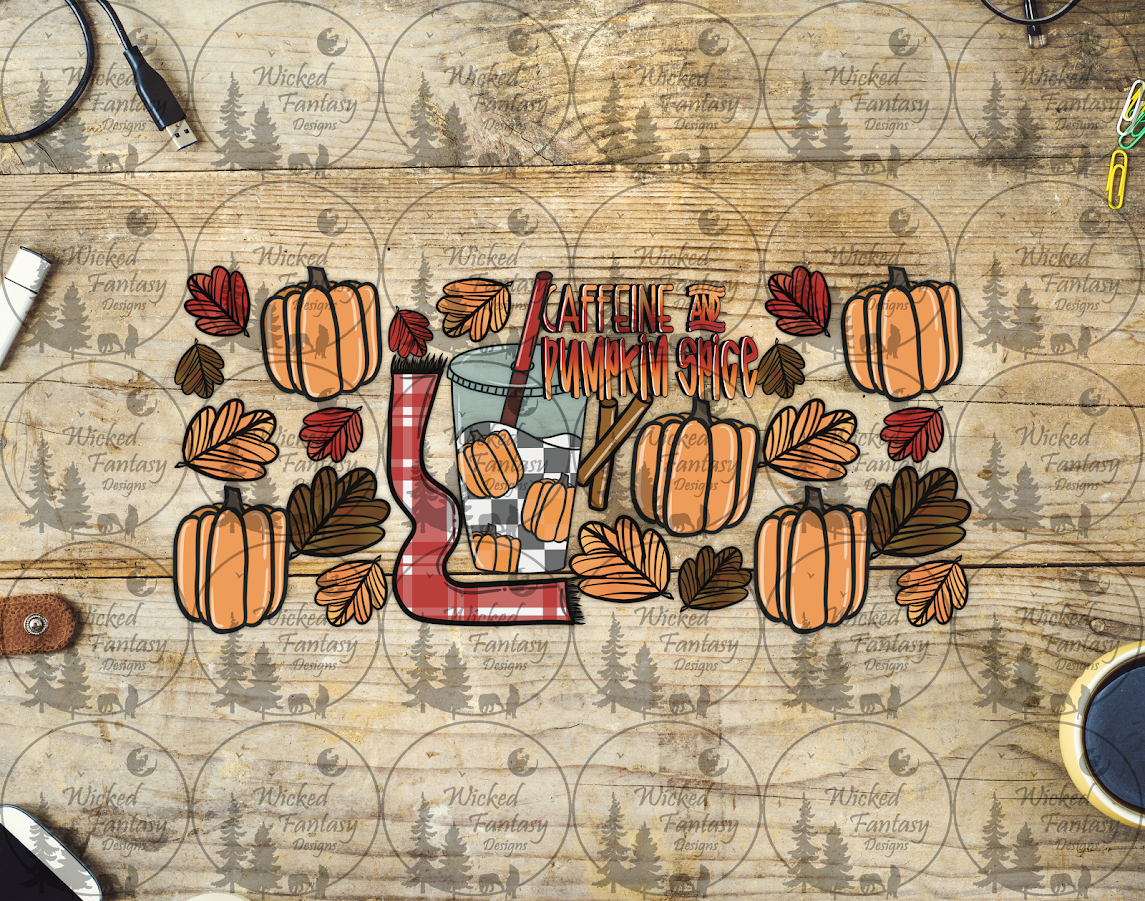 UVDTF Caffeine & Pumpkin Spice 16oz 40oz