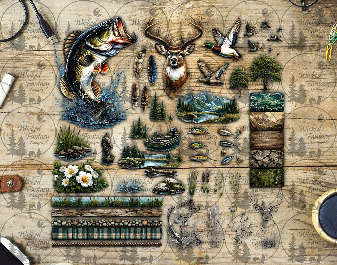 UVDTF Hunting and Fishing Element Sheet