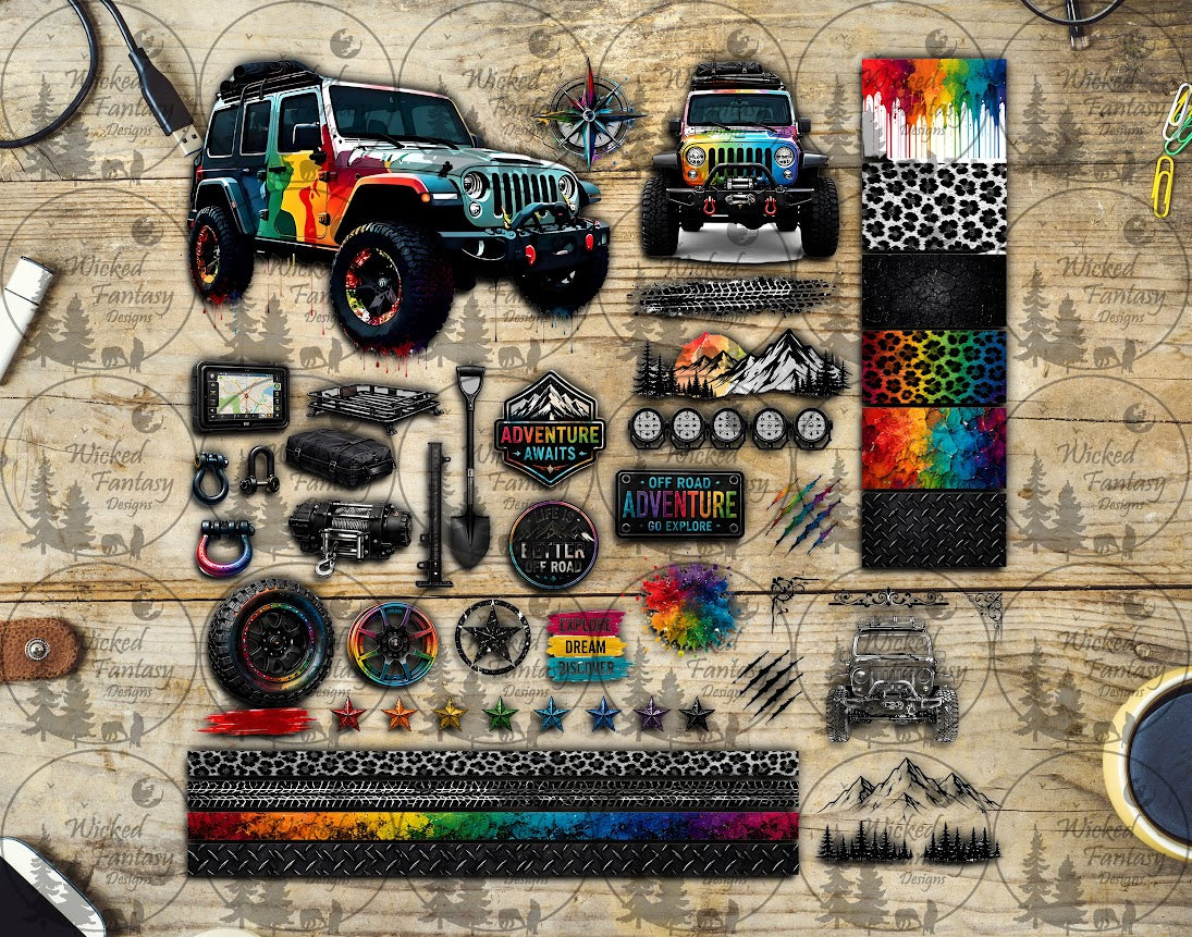 UVDTF Rainbow Outdoors SUV Element Sheet