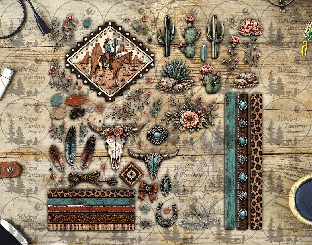 UVDTF Southwest Cowgirl Element Sheet