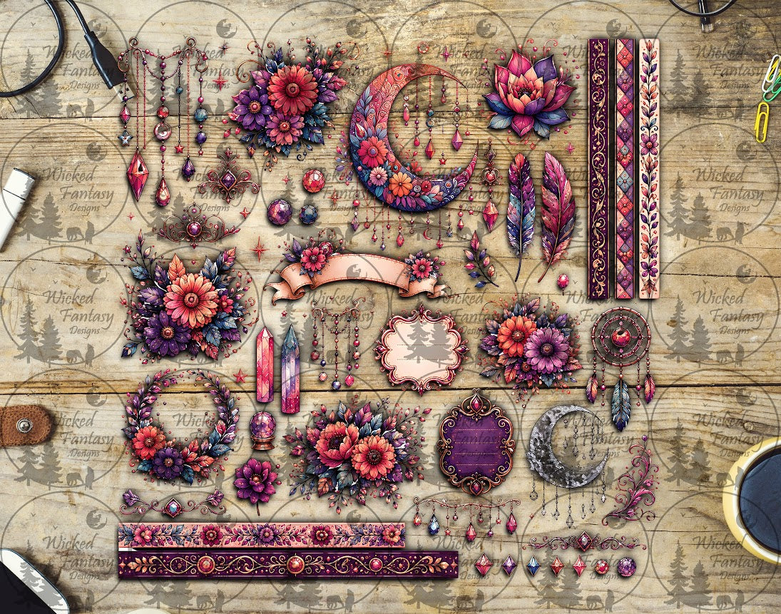 UVDTF Crescent Moon Bangles Element Sheet
