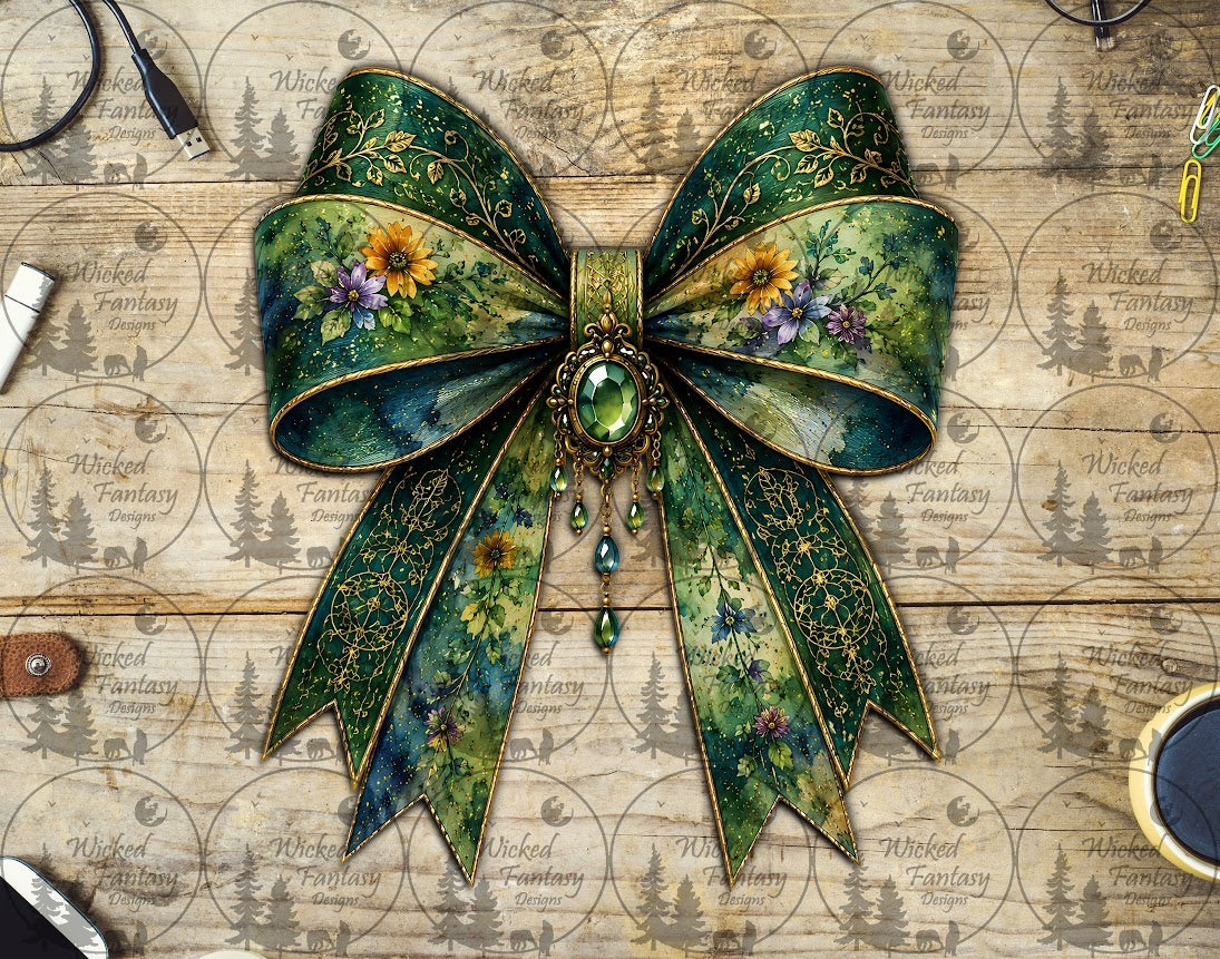 UVDTF Elven Floral and Filagree Bow