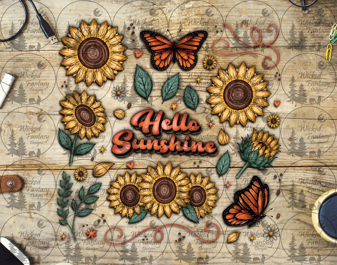 UVDTF Hello Sunshine 11x11" Element Sheet