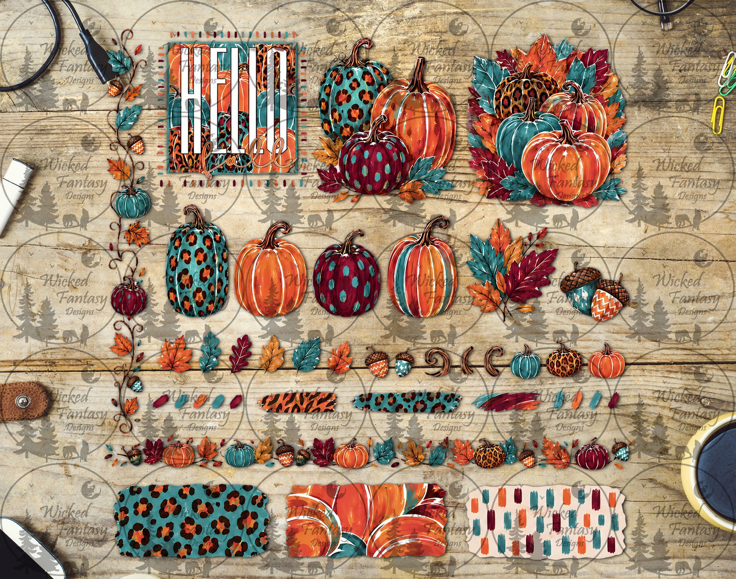 UVDTF Hello Fall Multimedia Element Sheet