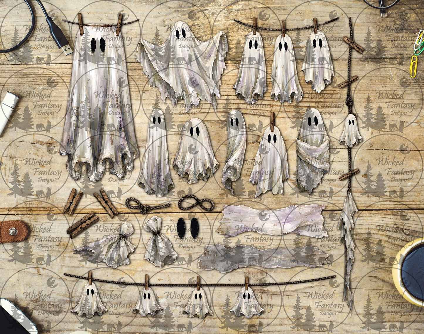 UVDTF Hanging Ghosts Element Sheet