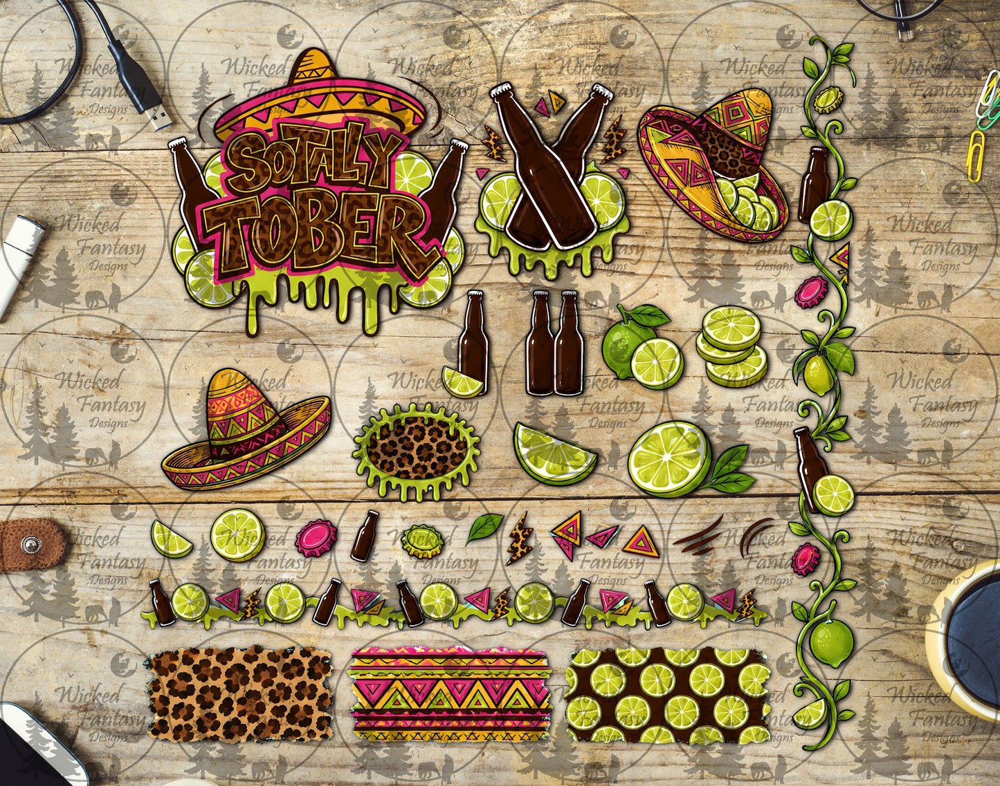 UVDTF Sotally Tober Bottle Element Sheet