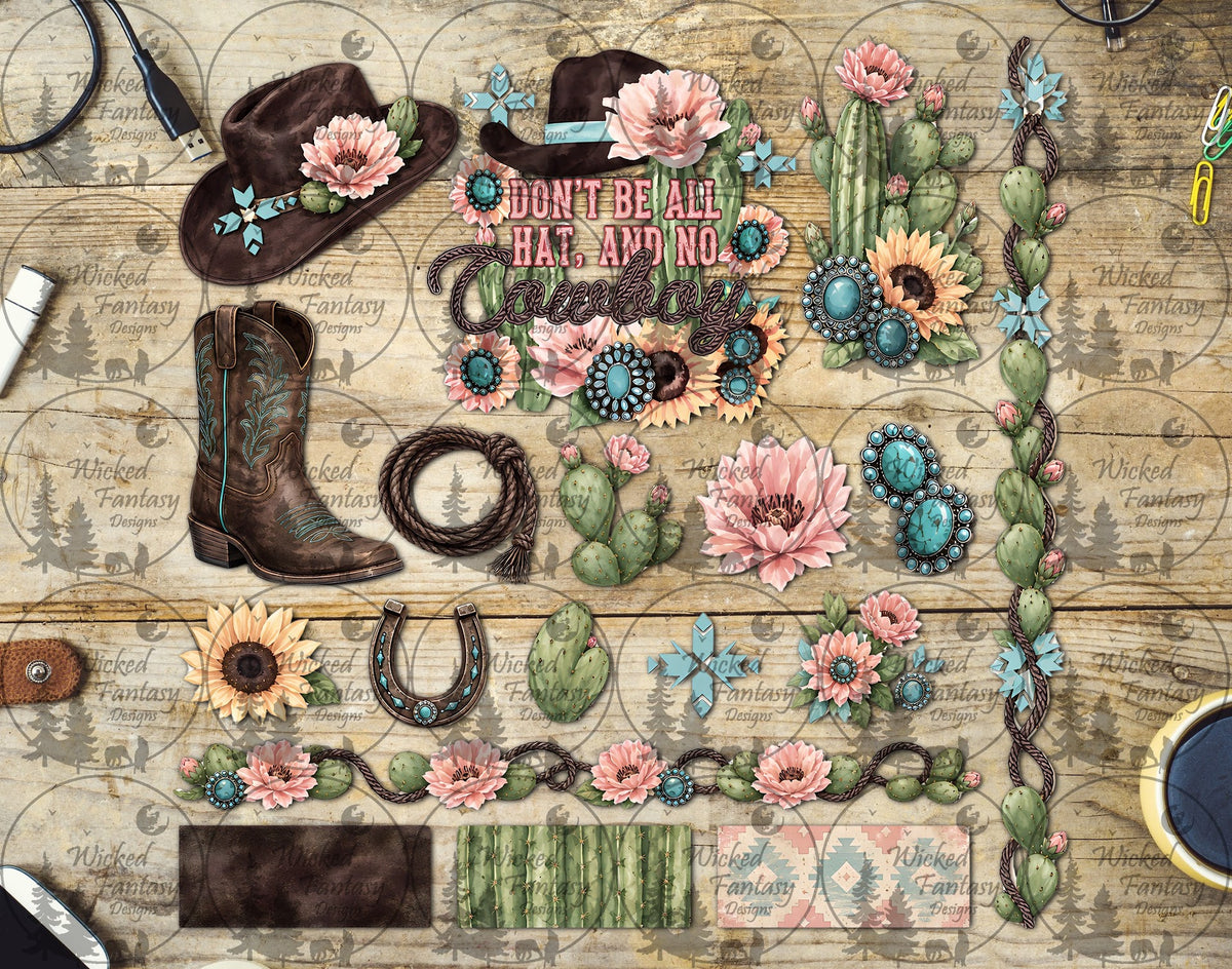 UVDTF Don't Be All Hat and No Cowboy Element Sheet