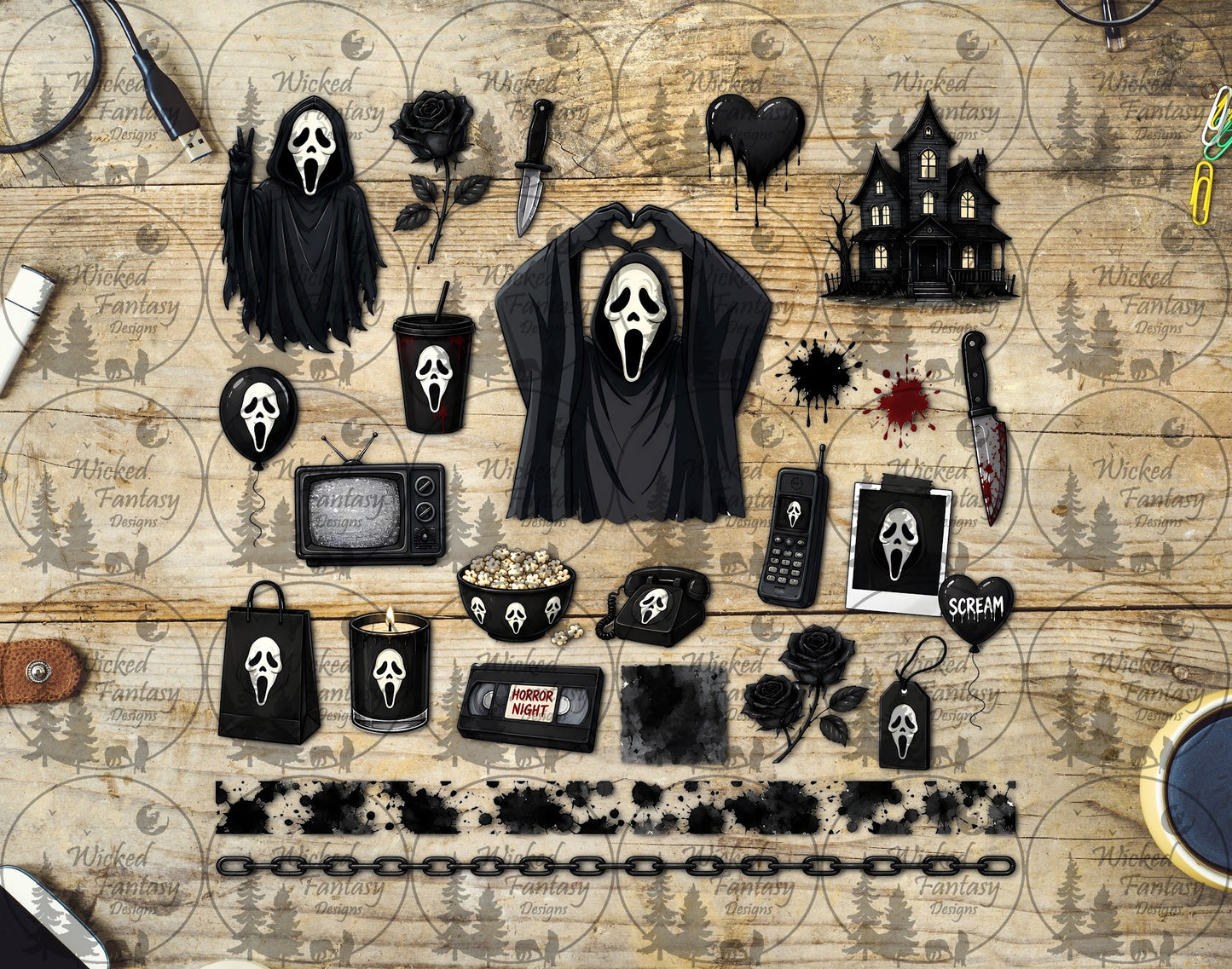 UVDTF Horror Night Element Sheet
