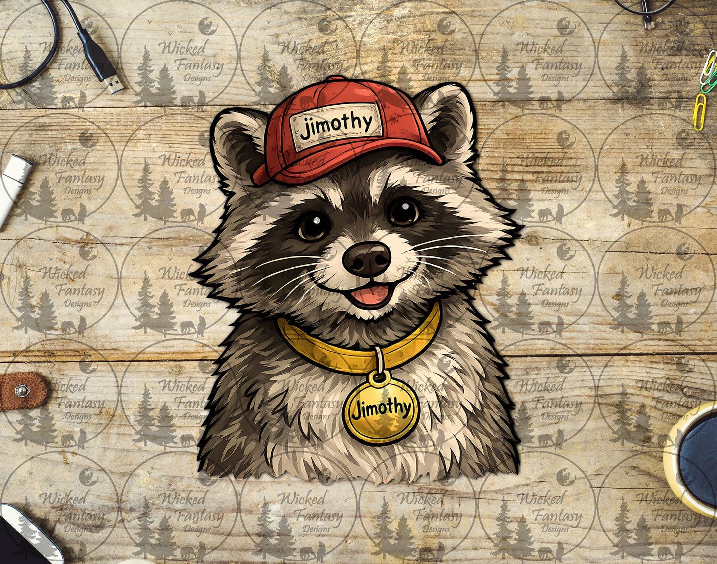 UVDTF Cute Jimothy Raccoon