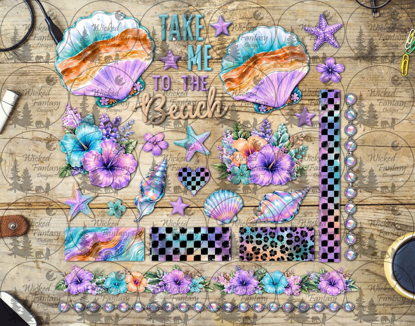 UVDTF Take Me to the Beach Element Sheet