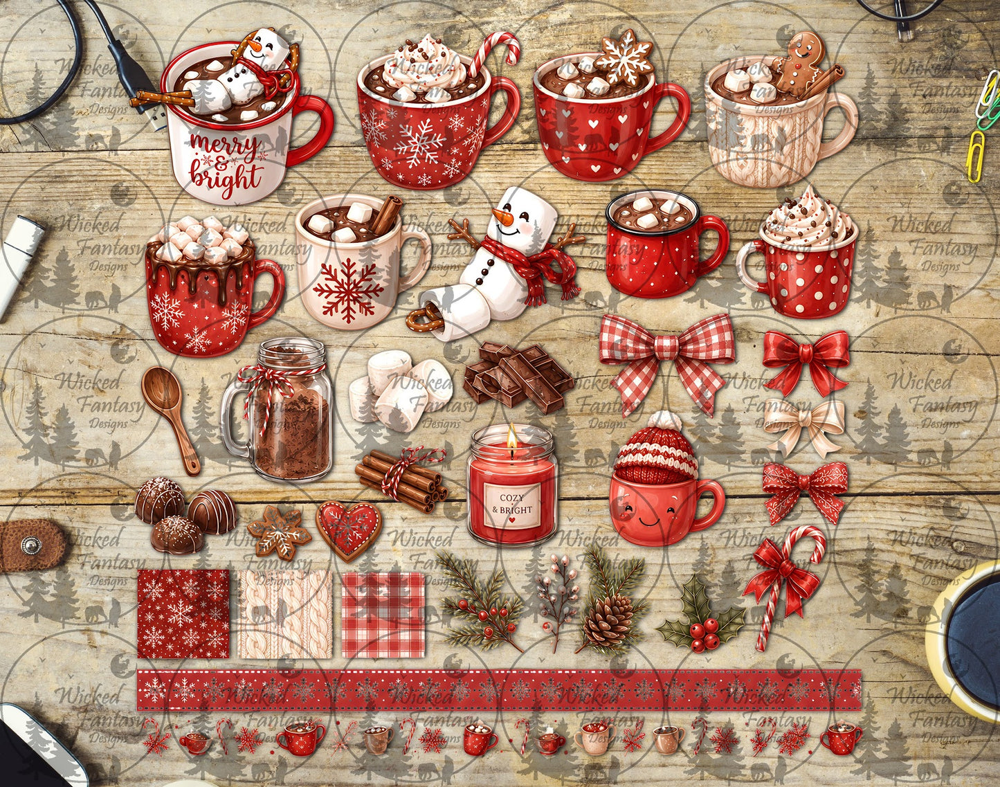 UVDTF Merry and Bright Sweet Treats Multimedia Element Sheet