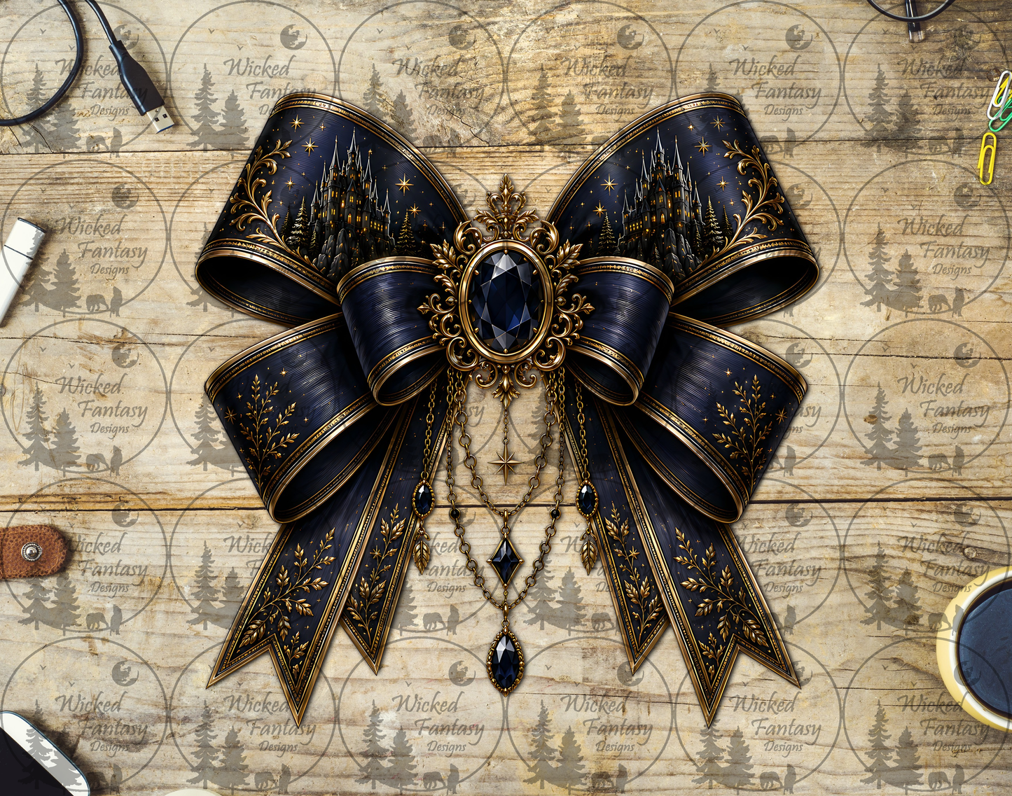 UVDTF Gothic Castle Bow